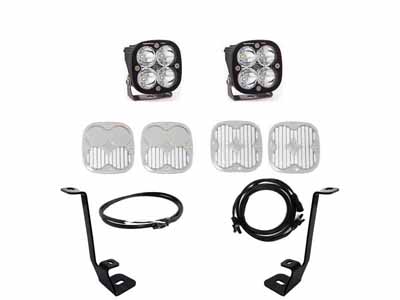 Baja Designs 447696UP Squadron Pro A-Pillar Kit 21-23 F-150 (Spot; Clear; Upfitter Wiring) / Baja Designs 447696UP LED Light Kit