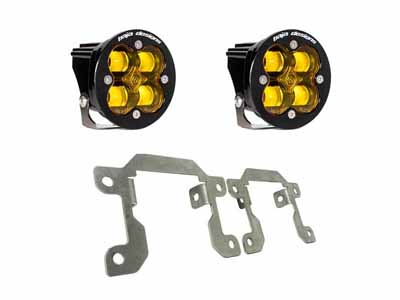 Baja Designs 447716 Ford, Ranger (19-On), Fog Pocket Kit, Squadron SAE Baja Amber / Baja Designs 447716 Fog Light