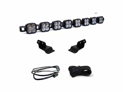 Baja Designs 447756UP Bronco Roof Light Bar Kit 21-Up Ford Bronco 8 XL Linkable w/Upfitter / Baja Designs 447756UP LED Light Kit