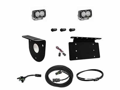 Baja Designs 447764UP Bronco Dual S2 Sport W/C Reverse Kit w/Lic Plate w/Upfitter 21-Up Ford Bronco / Baja Designs 447764UP License Plate Light