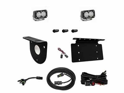 Baja Designs 447764 Bronco Dual S2 Sport W/C Reverse Kit w/Lic Plate 21-Up Ford Bronco / Baja Designs 447764 License Plate Light