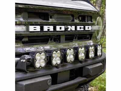 Baja Designs 447768 6 XL Linkable Light Bar Kit Plastic Bumper Mount 21-Up Ford Bronco / Baja Designs 447768 LED Light Bar