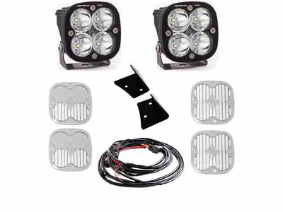 Baja Designs 447797 Jeep, JK Squadron Pro Spot A-Pillar Kit / Baja Designs 447797 LED Light Kit