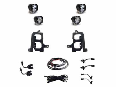 Baja Designs 447855 GMC 2500/3500 20-On Clear Spot/Clear W/C Fog Pocket Kit / Baja Designs 447855 Fog Light