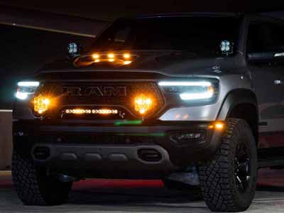Baja Designs 448044 Ram 1500 TRX 21-On LP9 Bumper Kit / Baja Designs 448044 LED Light Kit