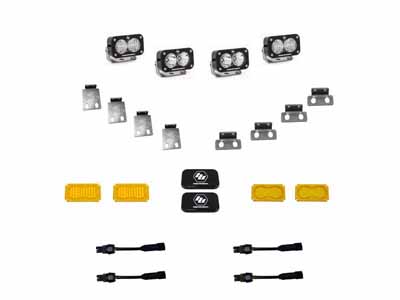 Baja Designs 448053 S2 Pro Fog Pocket Kit Fits 21-On Ford Raptor / Baja Designs 448053 LED Light Kit