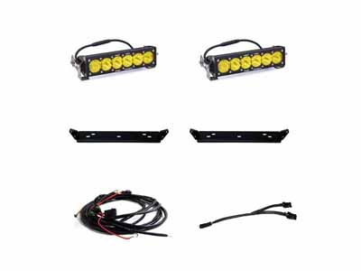 Baja Designs 448064 10 Inch Onx6 D/C Baja Amber Behind Grill Kit fits 21-On Ford Raptor / Baja Designs 448064 LED Light Kit