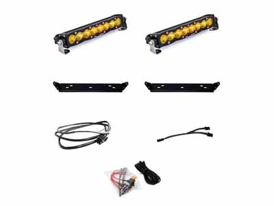 Baja Designs 448066 10 Inch S8 D/C Baja Amber Behind Grill Kit fits 21-On Ford Raptor / Baja Designs 448066 LED Light Kit