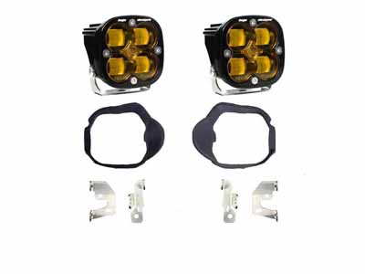 Baja Designs 448132 Squadron SAE Fog Pocket Light Kit For 2014-2018 Sprinter Van (Baja Amber) / Baja Designs 448132 Fog Light