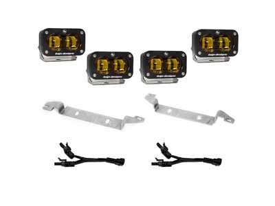 Baja Designs 448167 2022-Present Toyota Tundra S2 SAE Baja Amber OEM Fog Replacement Kit / Baja Designs 448167 Fog Light