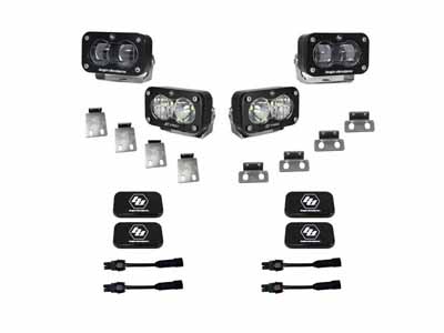 Baja Designs 448182 S2 SAE/S2 Clear Pro Fog Pocket Kit Fits 21-On Ford Raptor / Baja Designs 448182 Fog Light
