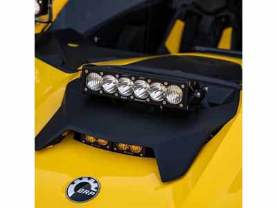 Baja Designs 448192 Can-Am, Maverick R, Clear 10 Inch OnX6+ Shock Tower Kit / Baja Designs 448192 LED Light Kit