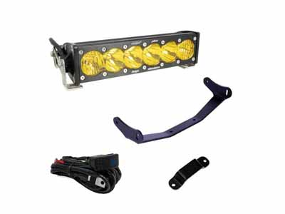 Baja Designs 448193 Can-Am, Maverick R, Amber 10 Inch OnX6+ Shock Tower Kit / Baja Designs 448193 LED Light Kit