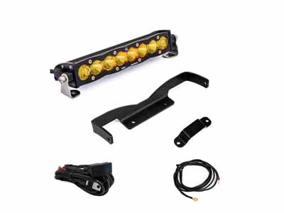 Baja Designs 448196 Can-Am, Maverick R, Amber 10 Inch S8 Shock Tower Kit / Baja Designs 448196 LED Light Kit