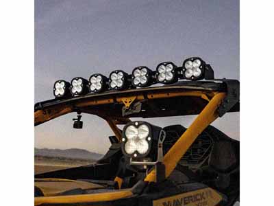 Baja Designs 448200 Can-Am, Maverick R, 7XL Linkable Roof Mount Kit / Baja Designs 448200 LED Light Kit