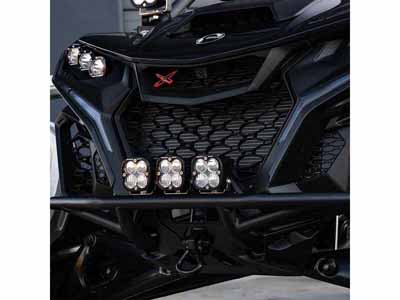 Baja Designs 448203 Can-Am Maverick R Squadron Sport Pre-Runner Bumper Kit / Baja Designs 448203 Bumper Lights