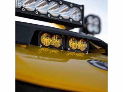 Baja Designs 448208 Can-Am, Maverick R, Dual S2 Pro Hood Kit / Baja Designs 448208 LED Light Kit