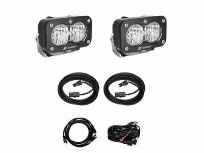 Baja Designs 448209 S2 Sport W/C Reverse Kit Wide Cornering Clear Toggle Wiring / Baja Designs 448209 LED Light Kit