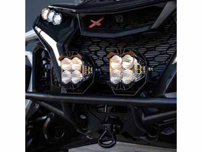 Baja Designs 448216 Can-Am Maverick R LP4 Pre-Runner Bumper Kit Amber / Baja Designs 448216 Bumper Lights