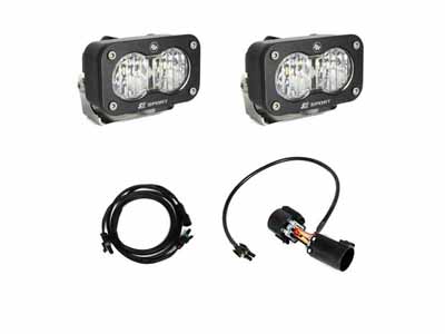 Baja Designs 448231 S2 Sport W/C Reverse Kit Plug-N-Play Wide Cornering Clear Plug-n-Play Wiring / Baja Designs 448231 LED Light Kit