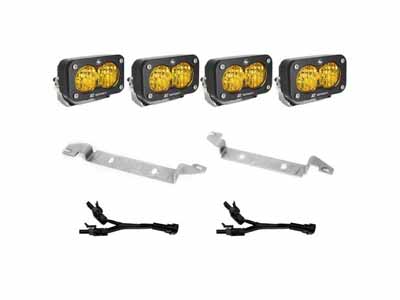 Baja Designs 448259 S2 Sport Dual Fog Pocket Light Kit - 24-Present Tacoma (Wide Cornering; Amber) / Baja Designs 448259 Fog Light