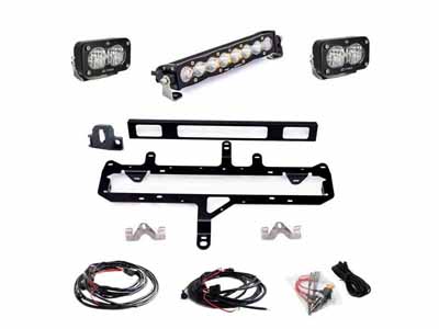 Baja Designs 448262 S8 10 inch Light Bar S2 Pro Grille Conversion Light Kit 2024-On Tacoma Clear / Baja Designs 448262 LED Grille Kit