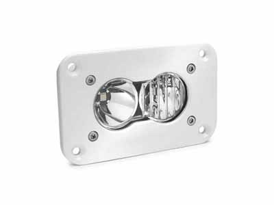 Baja Designs 481003WT LED Work Light Flush Mount Clear Lens Driving Combo Pattern White S2 Pro / Baja Designs 481003WT Work Light