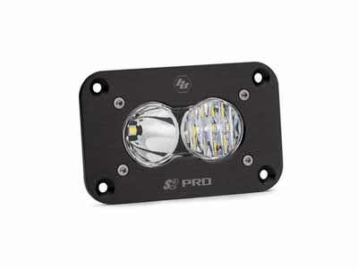 Baja Designs 481003 LED Work Light Flush Mount Clear Lens Driving Combo Pattern S2 Pro / Baja Designs 481003 Work Light