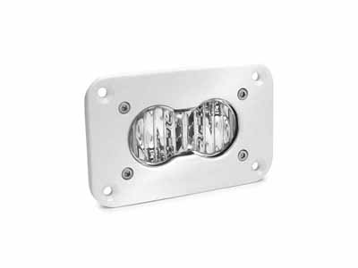 Baja Designs 481005WT LED Work Light Flush Mount Clear Lens Wide Cornering Pattern White S2 Pro / Baja Designs 481005WT Work Light