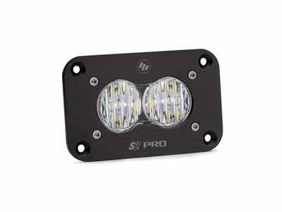 Baja Designs 481005 LED Work Light Flush Mount Clear Lens Wide Cornering Pattern S2 Pro / Baja Designs 481005 Work Light