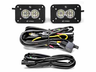 Baja Designs 487807 Flush Mount LED Light Pod Kit Wide Cornering Pair S2 Pro / Baja Designs 487807 LED Light Pod