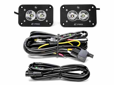 Baja Designs 487808 Flush Mount LED Light Pod Kit Work/Scene Pattern Pair S2 Pro / Baja Designs 487808 LED Light Pod