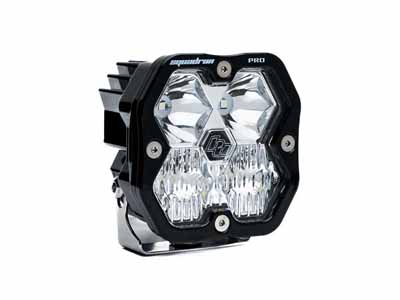Baja Designs 49-0003-2 Squadron 2.0 Pro Black LED Auxiliary Light Pod Universal Clear Driving/Combo / Baja Designs 49-0003-2 Auxiliary Light