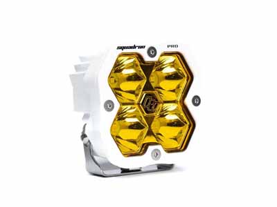 Baja Designs 49-0011-WT-2 Squadron 2.0 Pro White LED Auxiliary Light Pod Universal Baja Amber Spot / Baja Designs 49-0011-WT-2 Auxiliary Light
