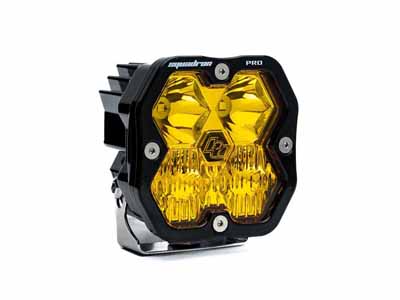 Baja Designs 49-0013-2 Squadron 2.0 Pro Black LED Auxiliary Light Pod Amber Driving/Combo / Baja Designs 49-0013-2 Auxiliary Light