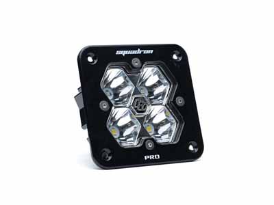 Baja Designs 49-1001-2 Squadron 2.0 Pro Black Flush Mount LED Auxiliary Light Pod Clear Spot / Baja Designs 49-1001-2 Auxiliary Light