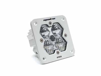 Baja Designs 49-1003-WT-2 Squadron 2.0 Pro White Flush Mount LED Aux Light Pod Clear Driving/Combo / Baja Designs 49-1003-WT-2 Auxiliary Light
