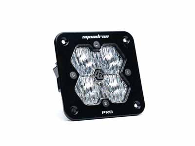 Baja Designs 49-1005-2 Squadron 2.0 Pro Black Flush Mount LED Aux Light Pod Clear Wide Cornering / Baja Designs 49-1005-2 Auxiliary Light