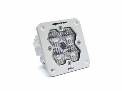 Baja Designs 49-1005-WT-2 Squadron 2.0 Pro White Flush Mount LED Aux Light Pod Clear Wide Cornering / Baja Designs 49-1005-WT-2 Auxiliary Light