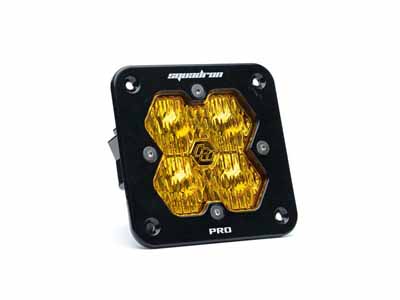 Baja Designs 49-1015-2 Squadron 2.0 Pro Black Flush Mount LED Auxiliary Light Pod / Baja Designs 49-1015-2 Auxiliary Light