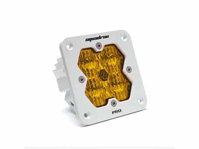 Baja Designs 49-1015-WT-2 Squadron 2.0 Pro White Flush Mount LED Auxiliary Light Pod / Baja Designs 49-1015-WT-2 Auxiliary Light