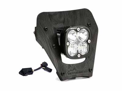 Baja Designs 49-7143 KTM Squadron Pro D/C LED Headlight Kit w/Dimmer 2024-Up KTM EXC-F, XCF-W, XC-W / Baja Designs 49-7143 Headlight Kit