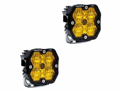 Baja Designs 49-7815-2NH Squadron 2.0 Pro Black LED Auxiliary Light Pod Pair (No Harness) / Baja Designs 49-7815-2NH Auxiliary Light