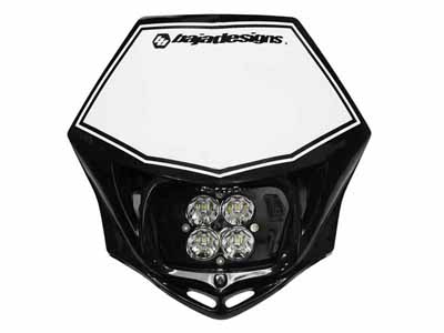 Baja Designs 497001BKAC Motorcycle Headlight A/C LED Race Light Black Squadron Pro / Baja Designs 497001BKAC Motorcycle Headlight