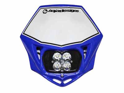 Baja Designs 497001BUAC Motorcycle Headlight A/C LED Race Light Blue Squadron Pro / Baja Designs 497001BUAC Motorcycle Headlight