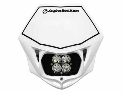 Baja Designs 497001WTAC Motorcycle Headlight A/C LED Race Light White Squadron Pro / Baja Designs 497001WTAC Motorcycle Headlight