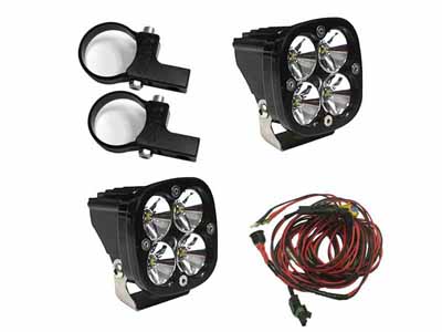 Baja Designs 497105 LED Light Pods Kit W/Horiz Mounts 2.00 Inch Harness Squadron Pro / Baja Designs 497105 LED Light Pod