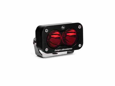 Baja Designs 54-0120-RD S2 Red LED Auxiliary Light Pod Spot Red / Baja Designs 54-0120-RD LED Light Pod
