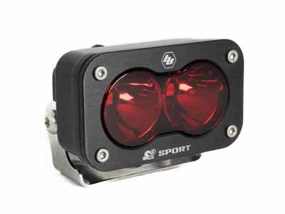 Baja Designs 540001RD LED Work Light Red Lens Spot Pattern S2 Sport / Baja Designs 540001RD Work Light