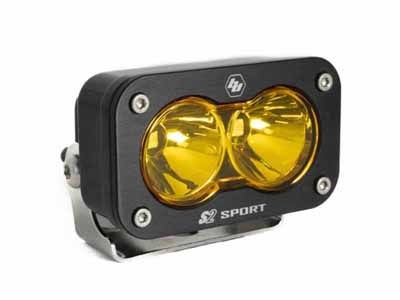 Baja Designs 540011 LED Work Light Baja Amber Lens Spot Pattern Each S2 Sport / Baja Designs 540011 Work Light